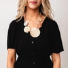 Serafina Collection Large Disc Chain Necklace, Nude & Gold