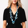 Serafina Collection Chunky Chain Link Necklace, Blue