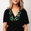 Serafina Collection Chunky Chain Neckline, Green