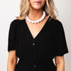 Serafina Collection Beaded Necklace, White
