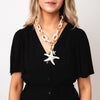 Serafina Collection Starfish Pendant Necklace, Cream