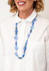 Serafina Collection Multi Beaded Long Necklace, Blue
