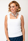 Serafina Paisley Satin Pearl Magnetic Neck Scarf, Taupe