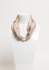 Serafina Collection Magnetic Pearl Neck Scarf, Taupe