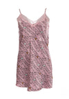 Serafina Collection Heart Print Satin Nightdress, Blush Pink