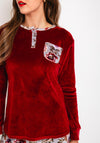 Serafina Collection Floral 2 Piece Pyjama Set, Red