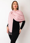 Serafina Collection Cashmere Blend Pashmina and Brooch, Pink