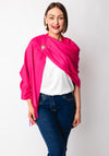 Serafina Collection Scarf and Brooch Gift Set, Fuchsia