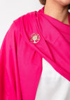 Serafina Collection Scarf and Brooch Gift Set, Fuchsia