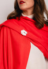 Serafina Collection Pashmina Brooch Gift Set, Coral