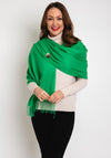 Serafina Collection Pashmina Brooch Gift Set, Bright Green