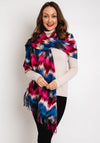Serafina Collection Wool Blend Print Scarf & Brooch Gift Set