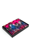 Serafina Collection Wool Blend Print Scarf & Brooch Gift Set