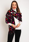 Serafina Collection Wavy Print Scarf & Brooch Gift Set