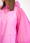 Serafina One Size Hooded Rain Poncho, Pink