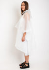 Serafina One Size Hooded Rain Poncho, Clear