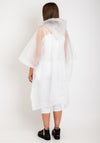 Serafina One Size Hooded Rain Poncho, Clear