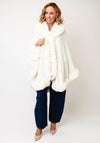 Serafina Collection One Faux Fur Fur Shawl, White
