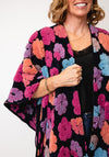 Serafina Collection One Size Flower Cape, Navy