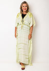 Serafina Collection One Size Embellished Beach Dress, Green