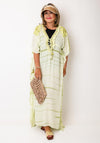 Serafina Collection One Size Embellished Beach Dress, Green