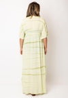Serafina Collection One Size Embellished Beach Dress, Green