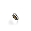 POM Labradorite Ellipse Ring, Silver