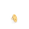 M Collection Hammered Statement Adjustable Ring, Gold