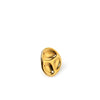 M Collection Hammered Statement Adjustable Ring, Gold
