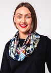 My Soul Graphic Print Loop Scarf, Multi-Coloured