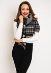 Serafina Collection Houndstooth Mix Scarf, Grey Multi