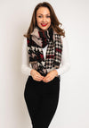 Serafina Collection Houndstooth Mix Scarf, Black Multi