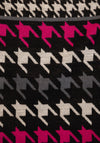 Serafina Collection Houndstooth Mix Scarf, Pink Multi