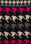 Serafina Collection Houndstooth Mix Scarf, Pink Multi