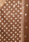Serafina Collection Geo Spotted Scarf, Taupe
