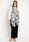 Serafina Collection Leopard Print Scarf, Grey