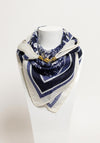Serafina Collection Magnetic Landscape Print Scarf, Wine