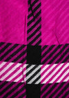 Serafina Collection Wool Blend Striped Scarf, Fuchsia