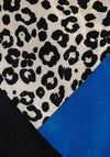 Serafina Collection Leopard Print Scarf, Petrol Blue