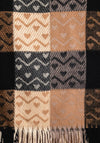 Serafina Collection Heart Print Scarf, Camel