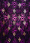Serafina Collection Metallic Diamond Print Scarf, Violet
