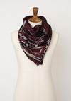 Serafina Collection One Size Abstract Print Scarf, Wine