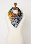 Serafina Collection One Size Floral Print Scarf, Green Multi
