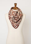 Serafina Collection One Size Vintage Floral Print Scarf, Beige