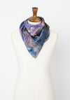 Serafina Collection One Size Floral Print Scarf, Purple Multi