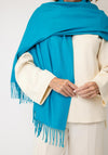 Serafina Collection Cashmere Pashmina, Turquoise Blue
