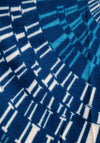 Serafina Collection Wool Blend Print Scarf, Blue
