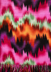 Serafina Collection Wool Blend Print Scarf, Purple