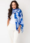 Serafina Collection Geometric Print Scarf, Blue