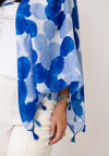 Serafina Collection Geometric Print Scarf, Blue